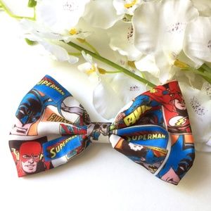 Super Hero Comic Hair Bow/Pin, Cosplay Accessory